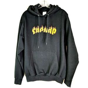 SapNap Black Hoodie Sweatshirt Sz M Minecraft Merch Dream SMP Nicholas Armstrong